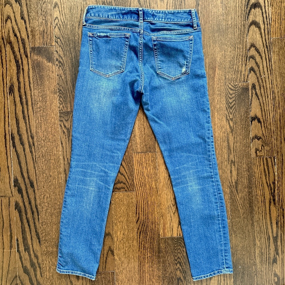 Gap‎ Always Skinny Jeans Size 28R Patchwork Distressed Denim Mid Rise Stretch - Picture 6 of 9